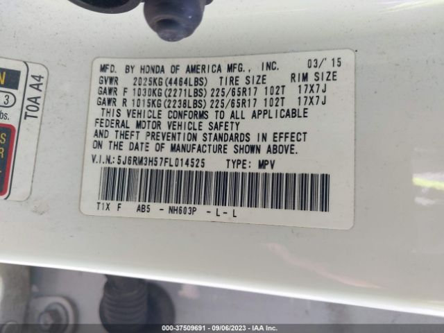 5J6RM3H57FL014525 Honda CR-V EX