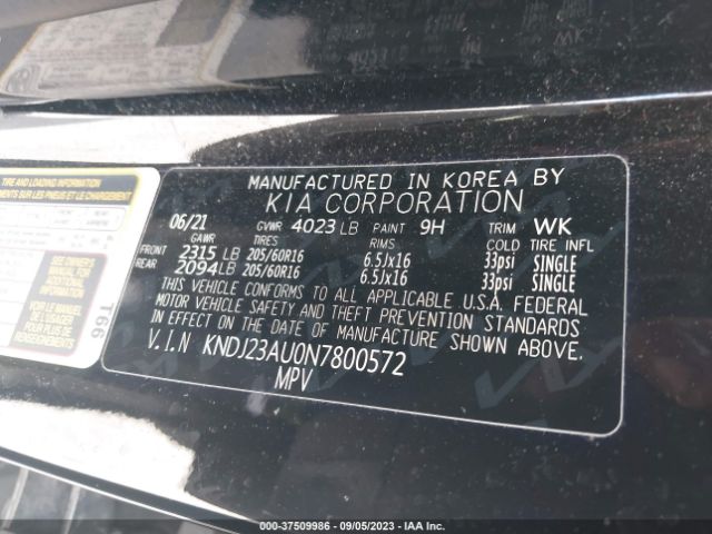 KNDJ23AU0N7800572 KIA SOUL LX