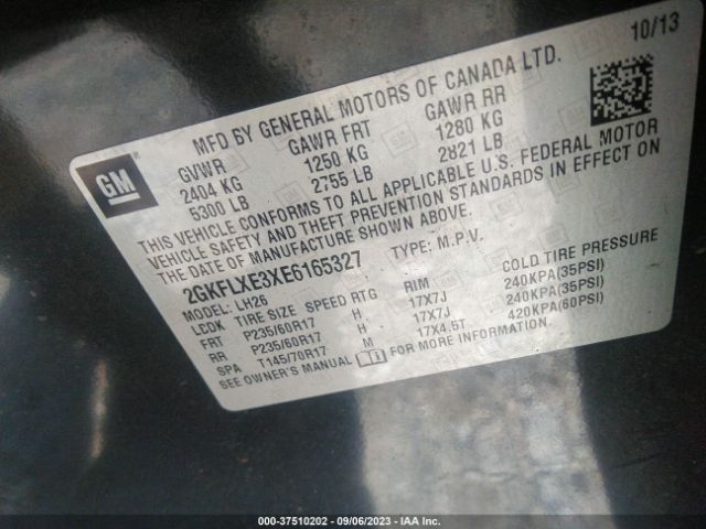 2GKFLXE3XE6165327 GMC Terrain Slt