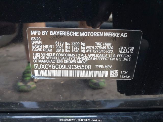 5UXCY6C09L9C95508 BMW X6 Xdrive40i