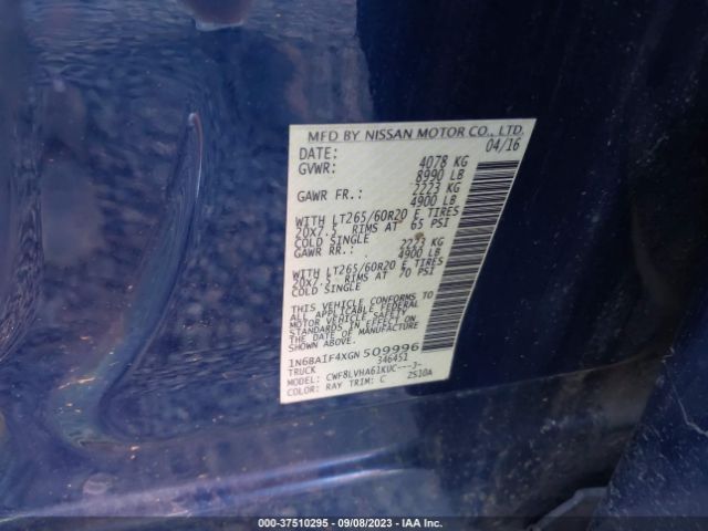 1N6BA1F4XGN509996 Nissan Titan Xd Sl
