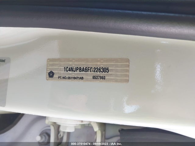 2015 JEEP PATRIOT SPORT VIN: 1C4NJPBA6FD226305