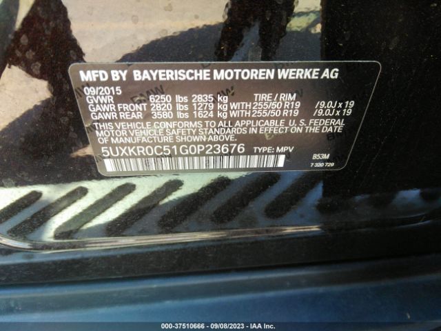 5UXKR0C51G0P23676 BMW X5 Xdrive35i