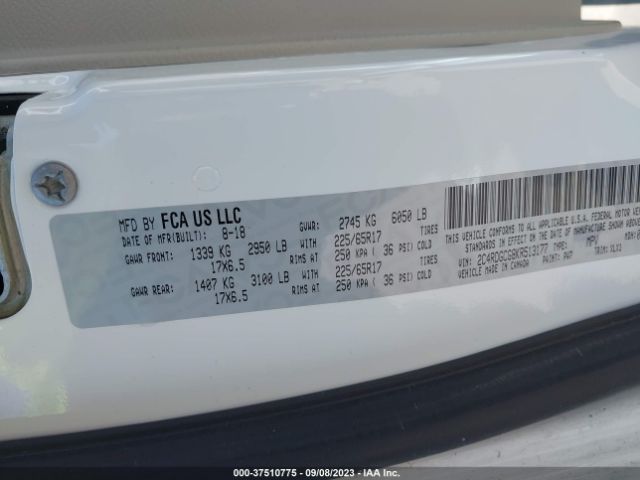 2C4RDGCG8KR513177 Dodge Grand Caravan Sxt