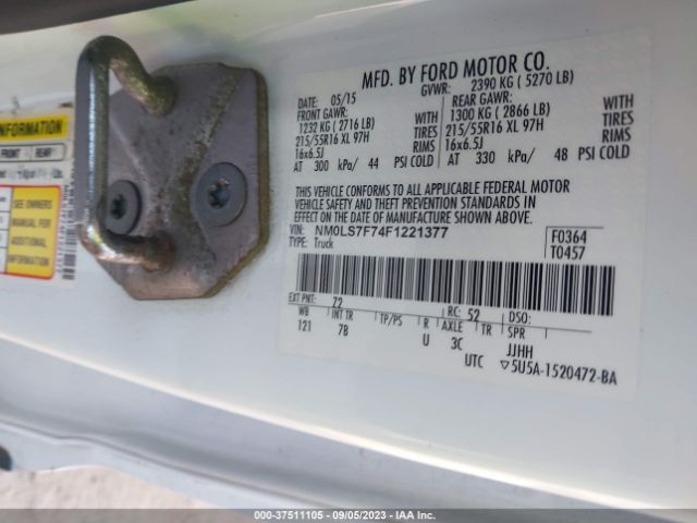 NM0LS7F74F1221377 Ford Transit Connect Xlt