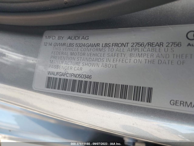 WAUFGAFC1FN050346 Audi A6 3.0t Premium Plus