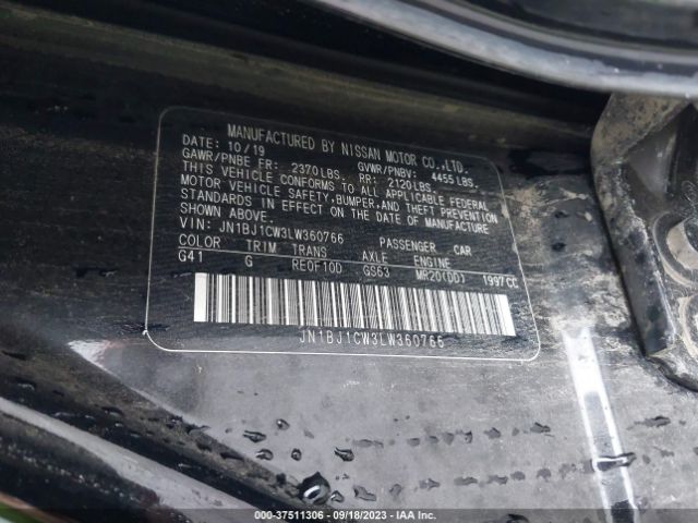 JN1BJ1CW3LW360766 Nissan Rogue Sport Sl