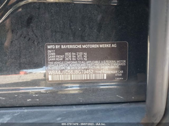 WBA4J1C56JBG79452 BMW 4 Series 430i