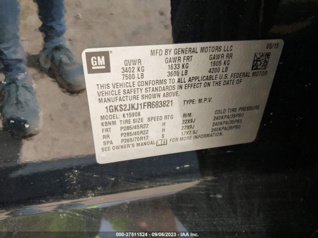 1GKS2JKJ1FR683821 GMC YUKON XL DENALI