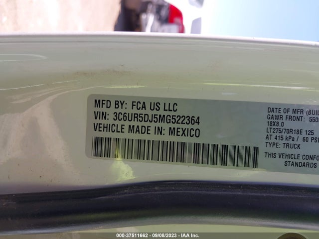 3C6UR5DJ5MG522364 RAM 2500 Big Horn