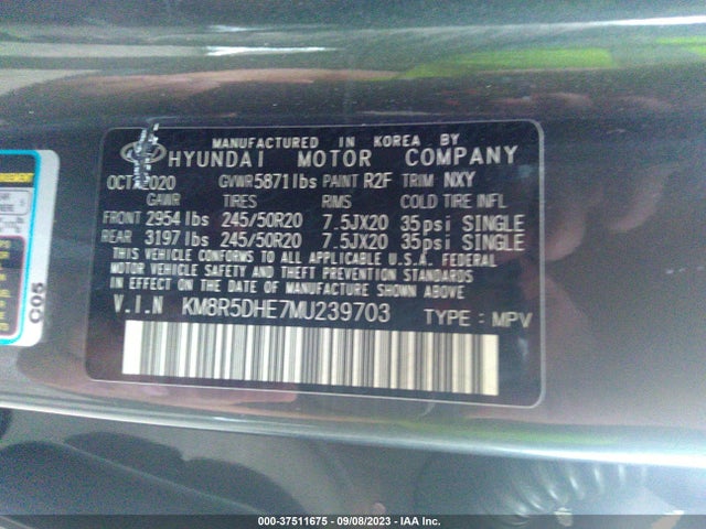 2021 Hyundai Palisade, VIN: KM8R5DHE7MU239703