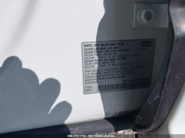 WA1AJAF70MD015845 Audi Q7 PREMIUM