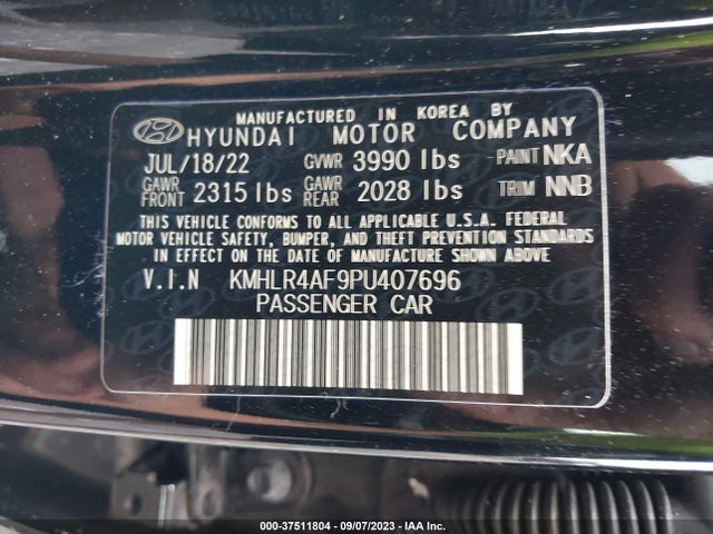 2023 HYUNDAI ELANTRA N LINE VIN: KMHLR4AF9PU407696