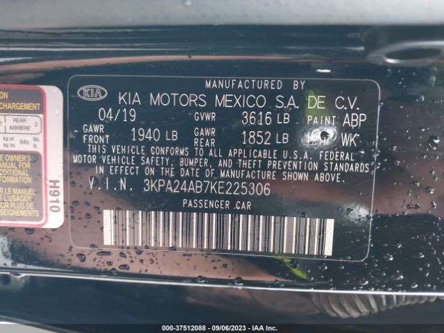 3KPA24AB7KE225306 KIA RIO S