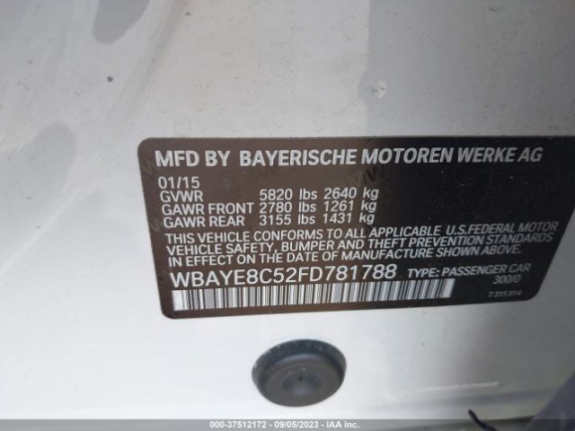 WBAYE8C52FD781788 BMW 750LI