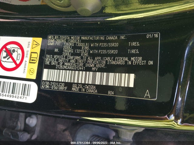 2T2BZMCA8GC013441 Lexus RX 350