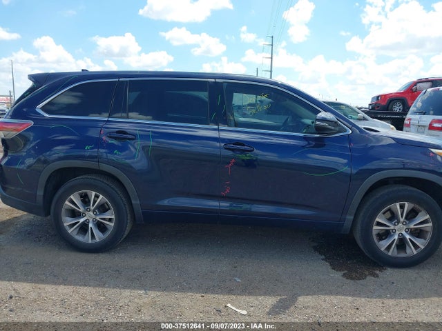 2015 TOYOTA HIGHLANDER LE VIN: 5TDZKRFHXFS061896