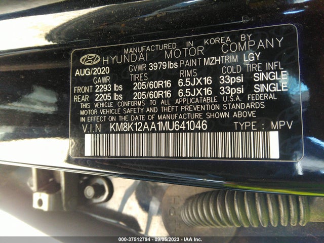 Hyundai Kona Se 2021 KM8K12AA1MU641046 Image 15