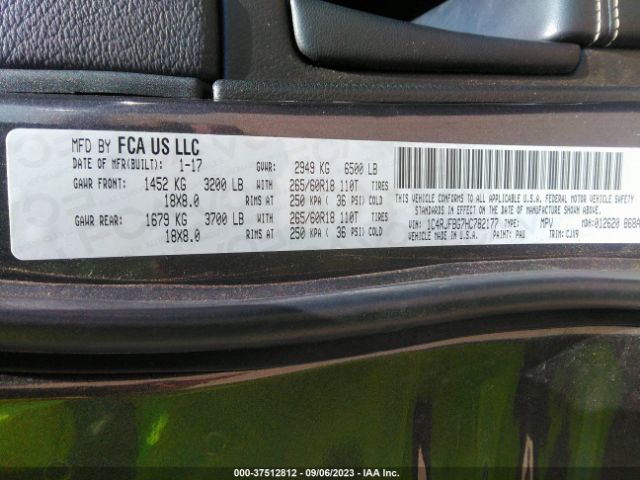 1C4RJFBG7HC782177 Jeep Grand Cherokee Limited