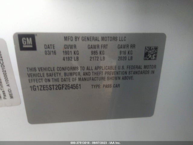 Chevrolet MALIBU LT 2016 1G1ZE5ST2GF264561 Image 10