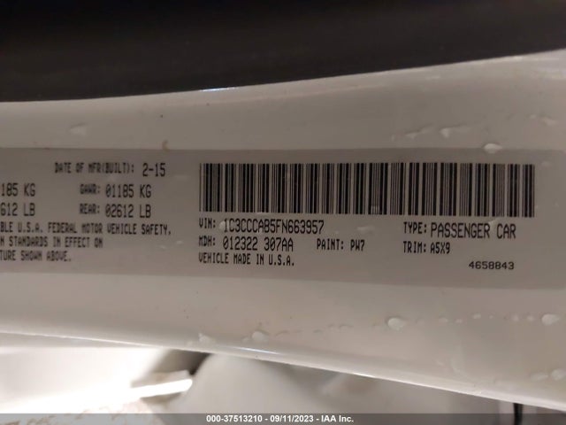 Chrysler 200 Limited 2015 1C3CCCAB5FN663957 Image 9