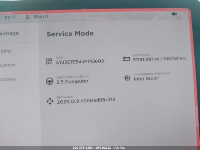 5YJ3E1EB4JF145608 Tesla Model 3 Long Range