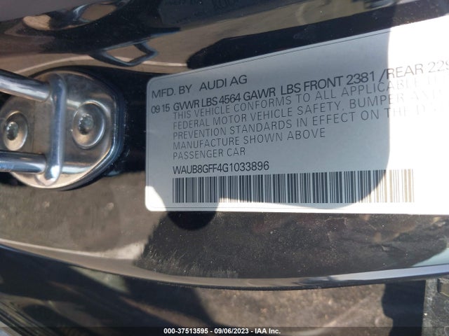 WAUB8GFF4G1033896 Audi A3 2.0t Premium
