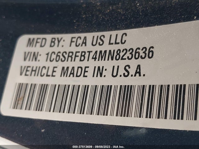 1C6SRFBT4MN823636 RAM 1500 Big Horn