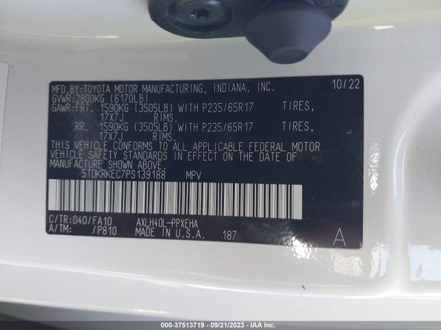 Toyota SIENNA LE 2023 5TDKRKEC7PS139188 Image 15