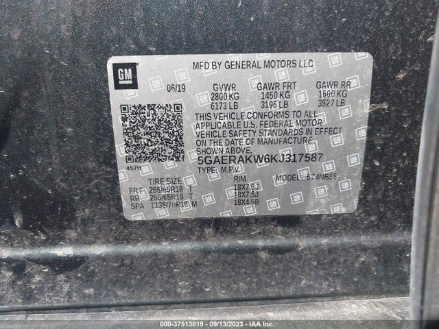 5GAERAKW6KJ317587 Buick Enclave Preferred
