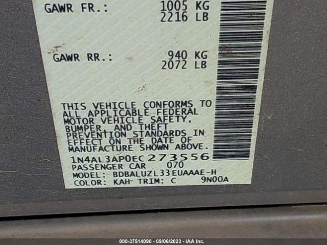 1N4AL3AP0EC273556 Nissan Altima 2.5 Sv