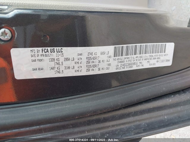Dodge Grand Caravan Sxt 2016 2C4RDGCG8GR209516 Image 9