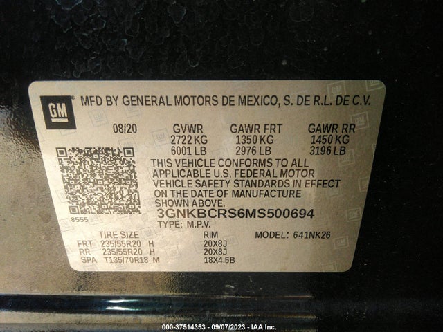 Chevrolet Blazer Lt 2021 3GNKBCRS6MS500694 Image 9