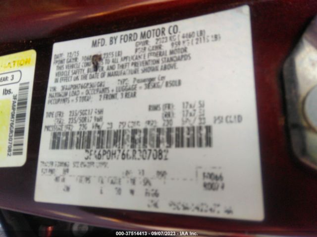 3FA6P0H76GR307082 Ford FUSION SE