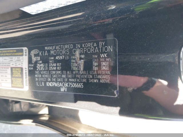 KNDPM3AC6K7506665 KIA Sportage Lx