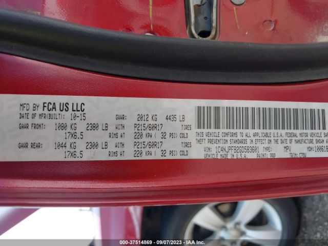 1C4NJPFB2GD583601 Jeep Patriot Latitude