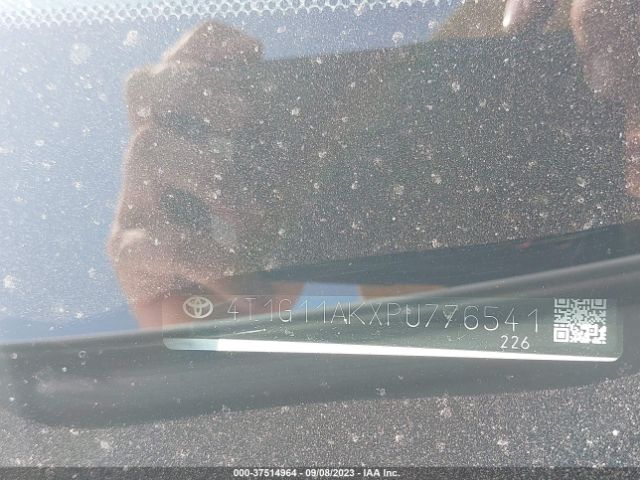 4T1G11AKXPU776541 Toyota Camry Se/se Nightshade