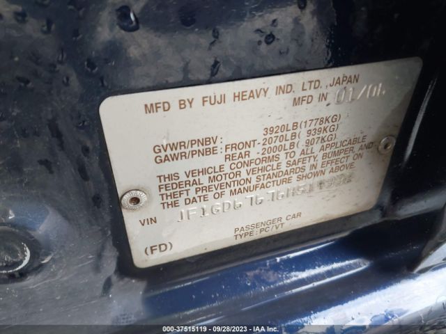 2006 SUBARU IMPREZA SEDAN JF1GD67676H514332 Photo 8