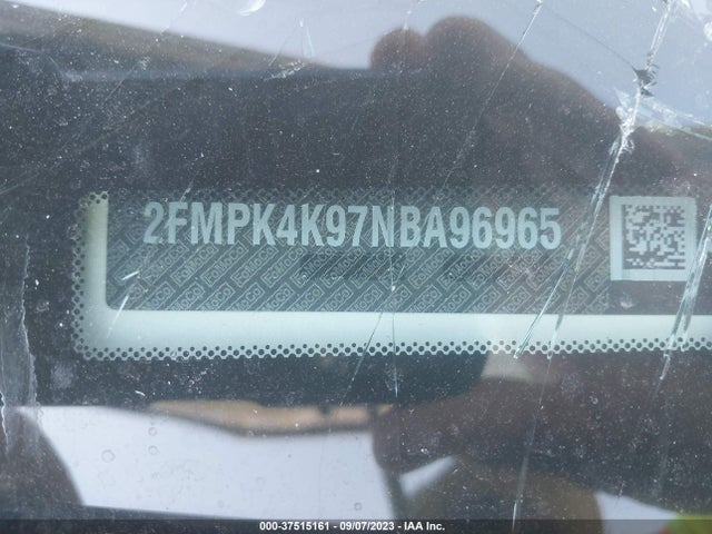 2022 FORD EDGE TITANIUM VIN: 2FMPK4K97NBA96965