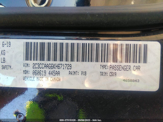 2C3CCAAG6KH671729 Chrysler 300 Touring