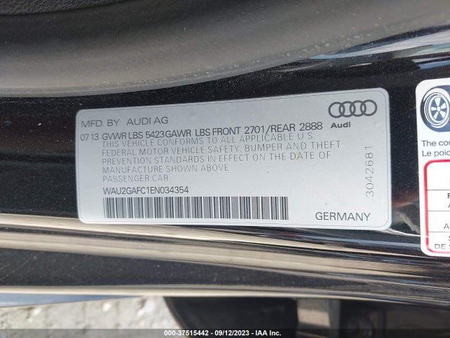 WAU2GAFC1EN034354 Audi A7 3.0 Prestige