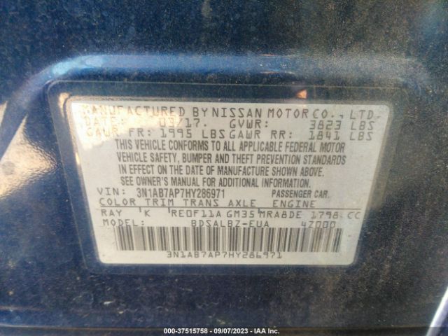 3N1AB7AP7HY286971 Nissan SENTRA S