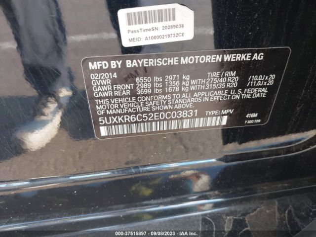 5UXKR6C52E0C03831 BMW X5 Xdrive50i