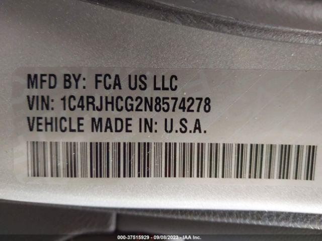 1C4RJHCG2N8574278 Jeep Grand Cherokee Trailhawk