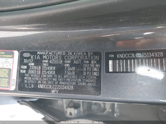 KNDCC3LC2J5134928 KIA NIRO EX