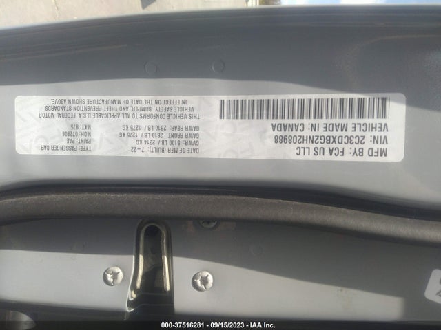 Dodge Charger Sxt 2022 2C3CDXBG2NH208988 Image 9