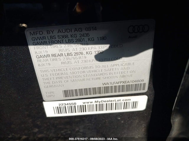 WA1LFAFPXEA104609 Audi Q5 Premium Plus