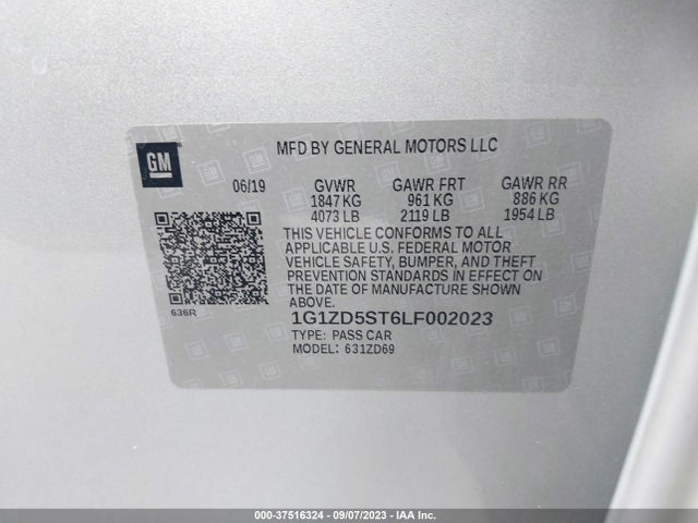 Chevrolet MALIBU LT 2020 1G1ZD5ST6LF002023 Image 9