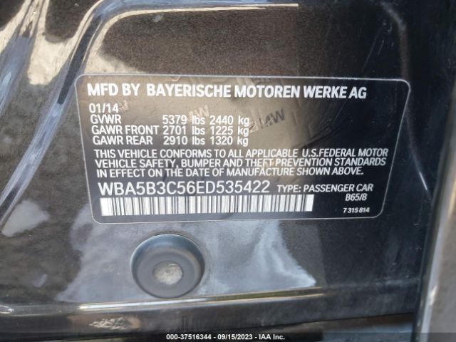 WBA5B3C56ED535422 BMW 5 Series 535i Xdrive