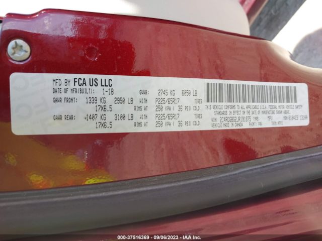 2C4RDGBG2JR191975 Dodge Grand Caravan Se